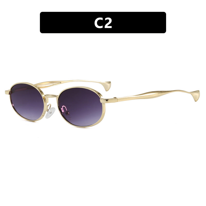 Women's robust round sunglasses with mirrored lenses Bowlift