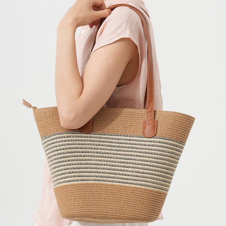 Structured raffia beach bag Bowlift