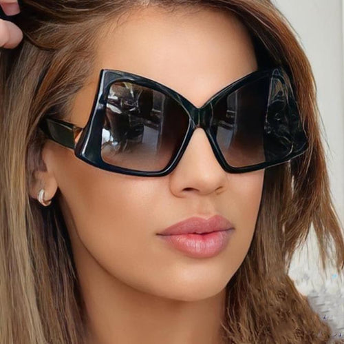 Women's oversized sunglasses with elegant square frame and protective UV protection Bowlift