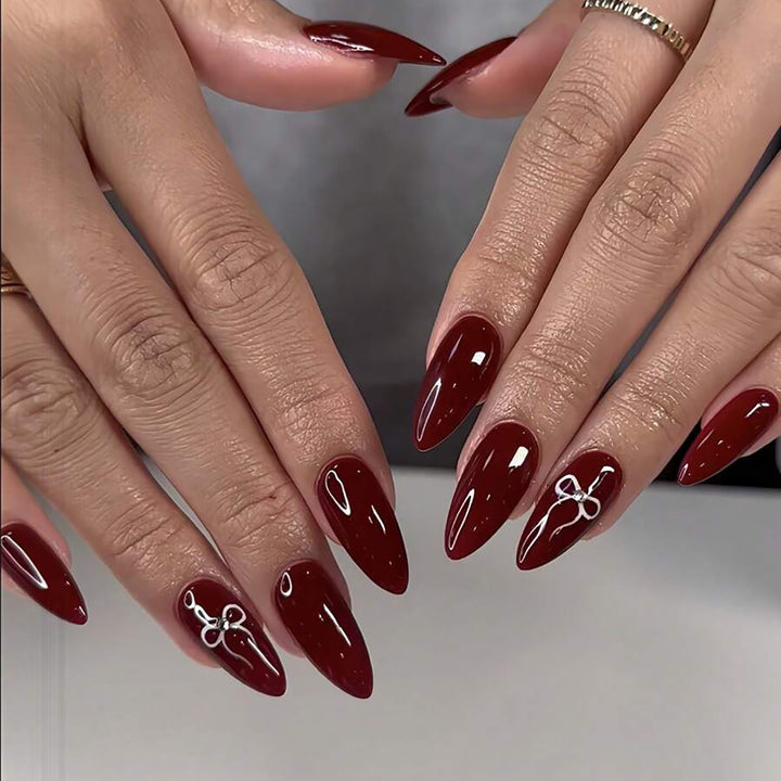 Acrylic nail set with elegant arch design Bowlift