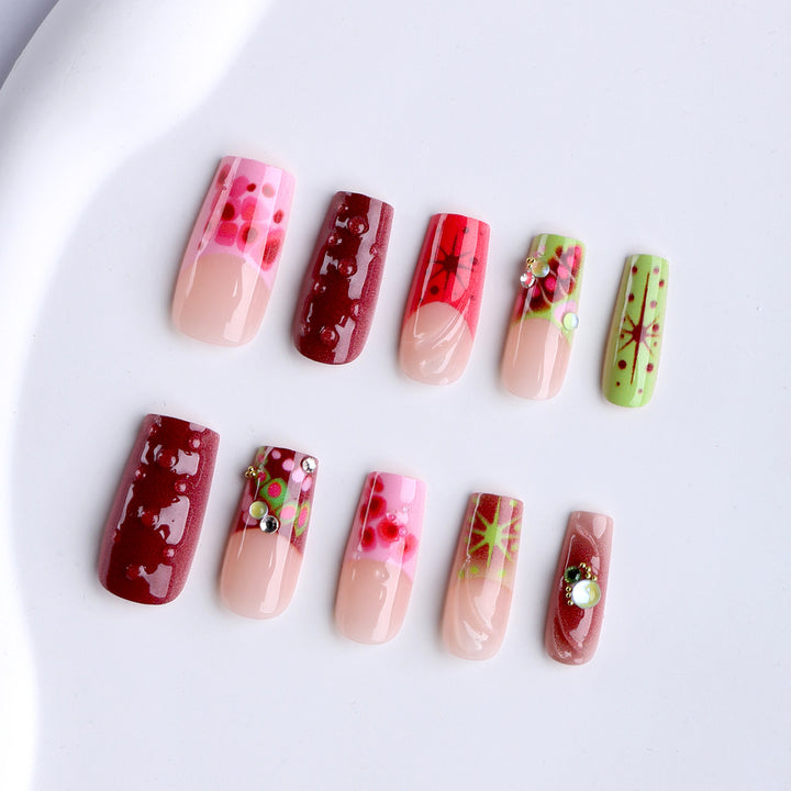 Artificial Fingernails with Original Designs Bowlift