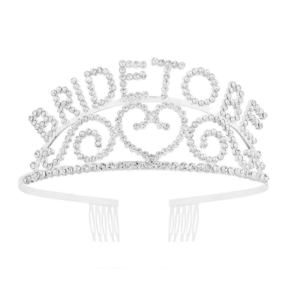 Women's Glittering Tiara with Heart Motifs Bowlift