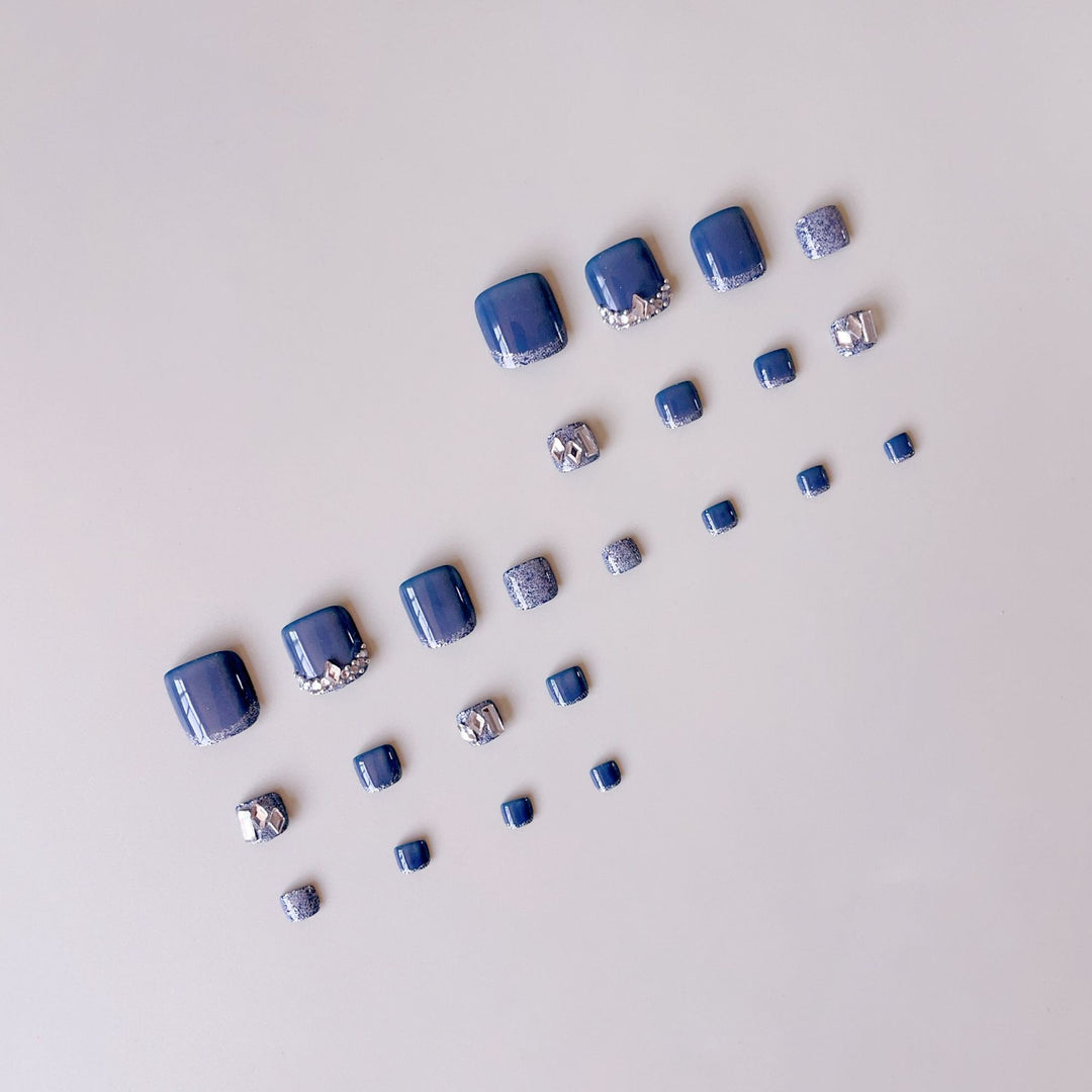 Acrylic Nail Set with Stylish 3D Accents Bowlift