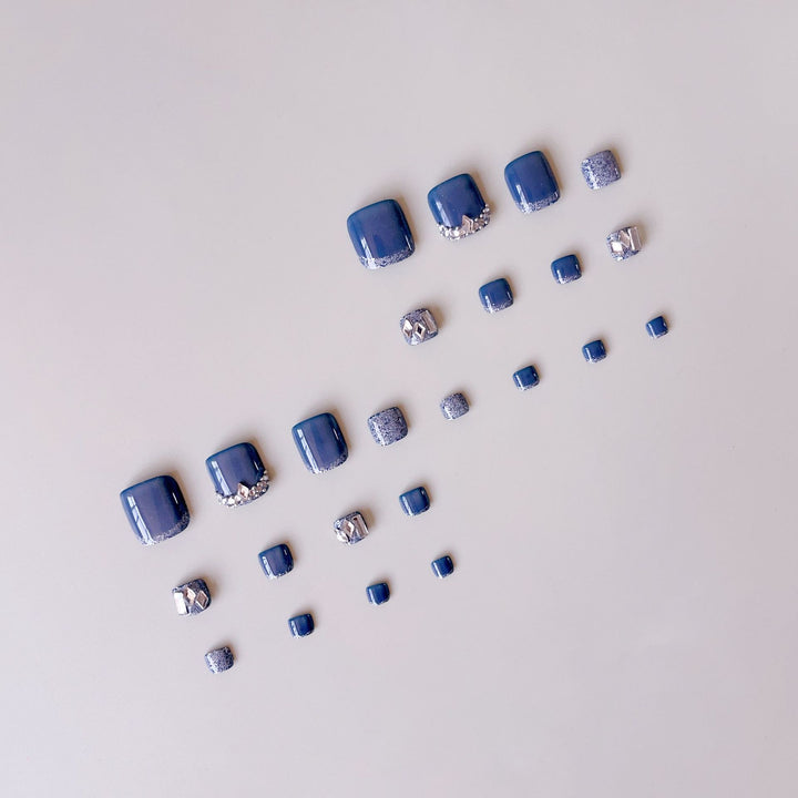 Acrylic Nail Set with Stylish 3D Accents Bowlift