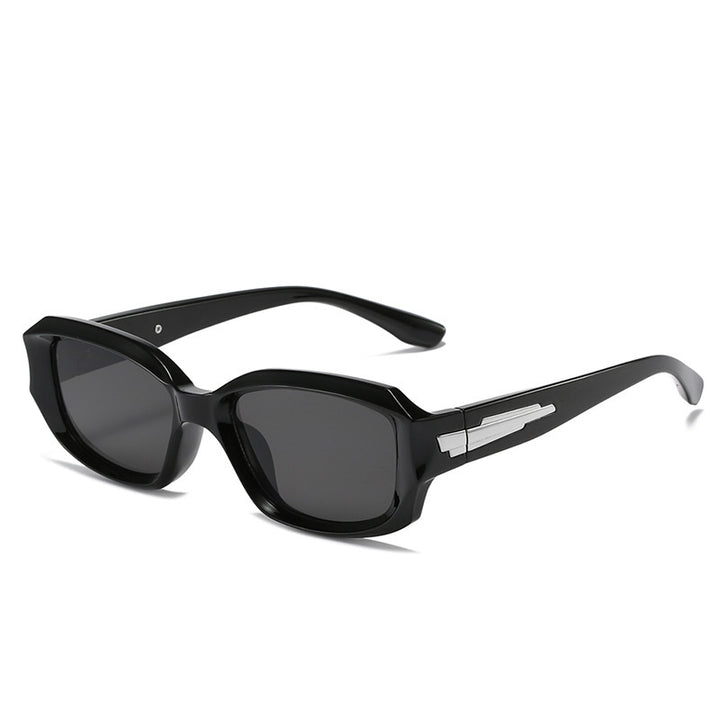 Retro-Inspired Angular Sunglasses with Unique Decorative Details Bowlift