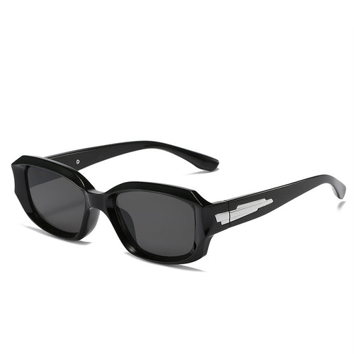 Retro-Inspired Angular Sunglasses with Unique Decorative Details Bowlift