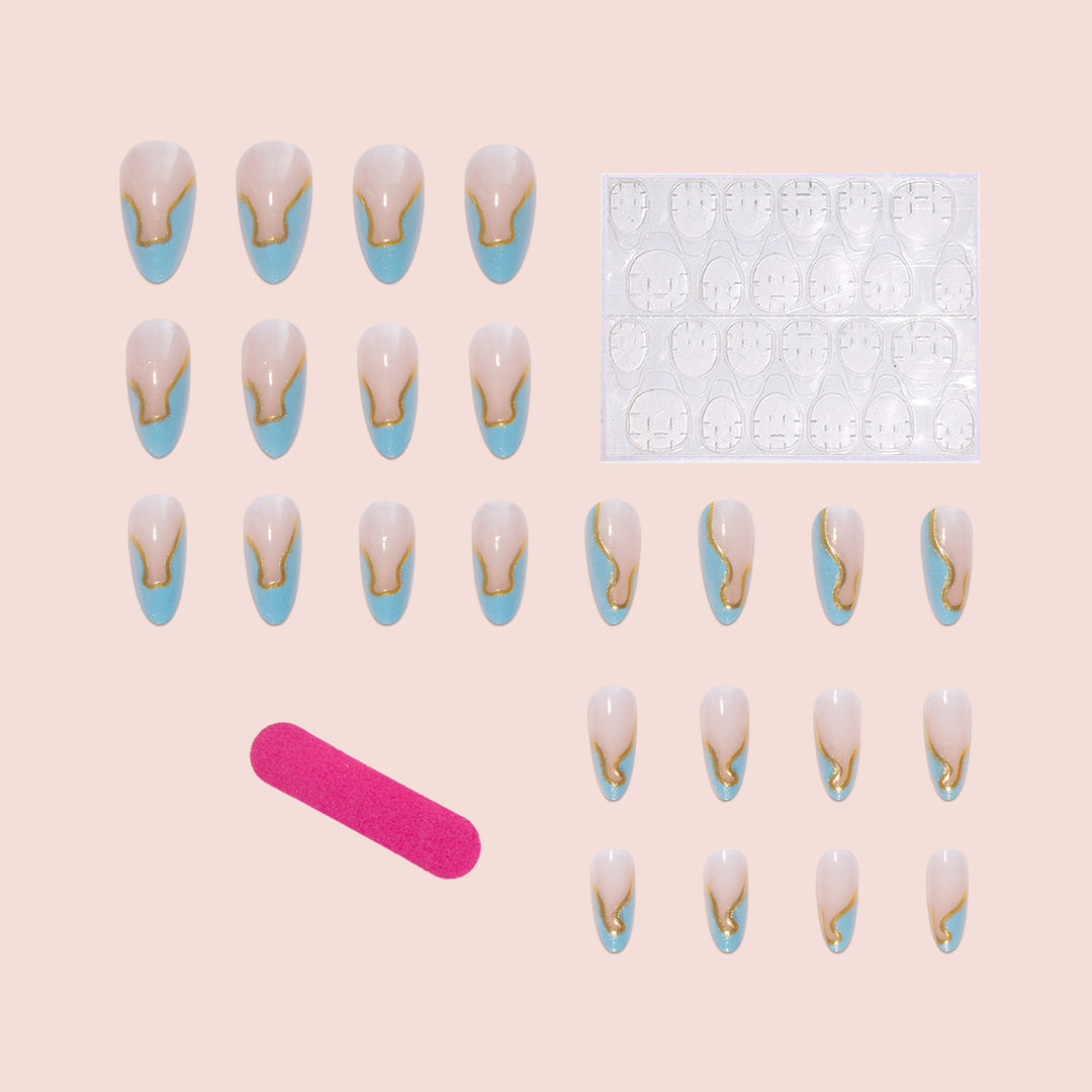 Elegant artificial nail tips with stylish design Bowlift