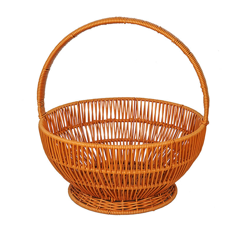 Handcrafted Wicker Storage Basket Bowlift
