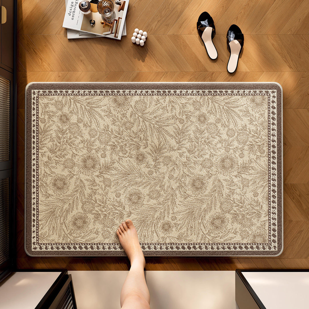 Decorative Floral Kitchen Mat