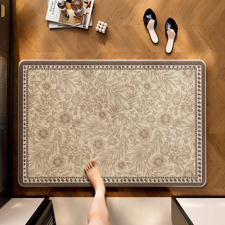 Decorative Floral Kitchen Mat