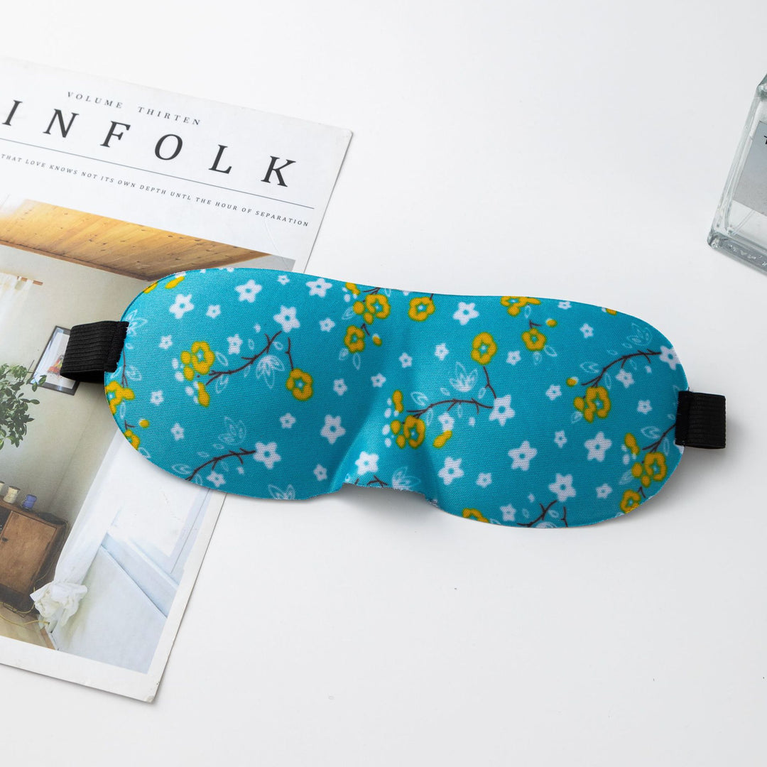 Unisex nan anatomically shaped sleep mask with formed eye sockets, lightweight foam core, and elastic comfort band Bowlift