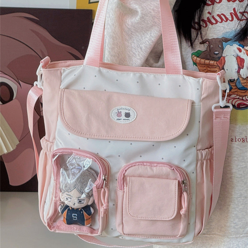 Multi-Pocket Casual Tote Bag Bowlift