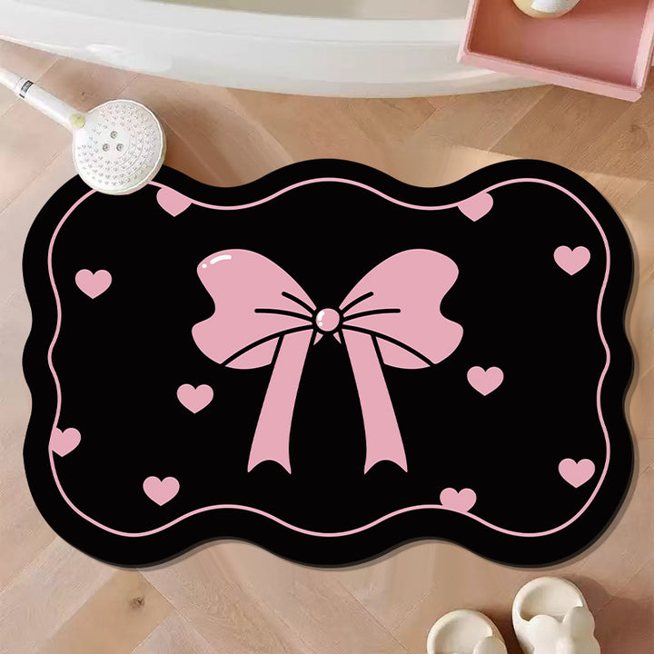 Decorative Bow-Shaped Bath Mat Bowlift