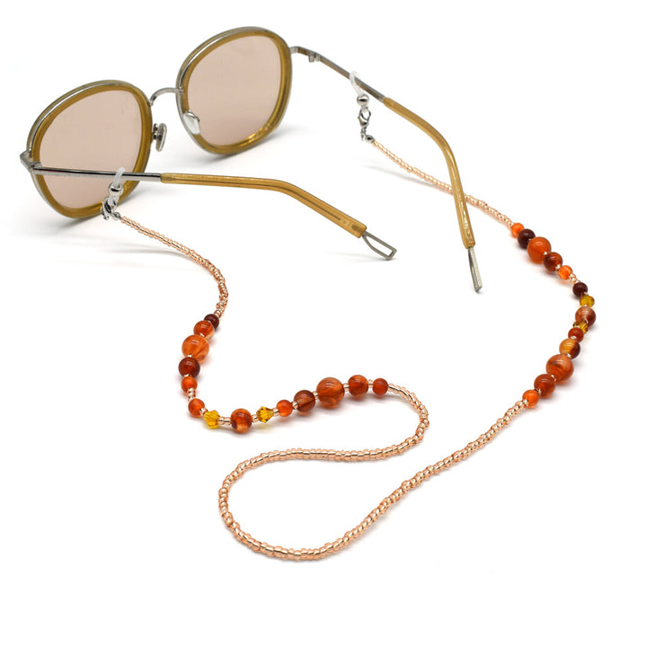 Handcrafted Beaded Eyewear Retainer Chain Bowlift