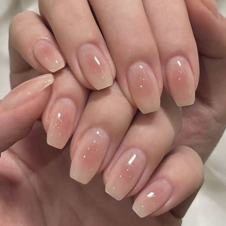 Elegant Gel Nails with Naturally Glossy Finish Bowlift