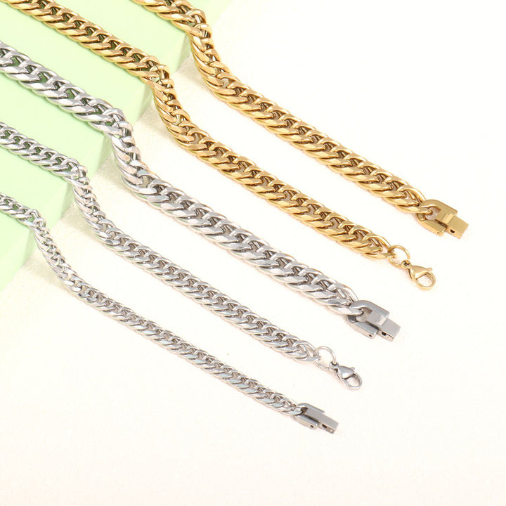 Bold Interwoven Chain Bracelet Bowlift