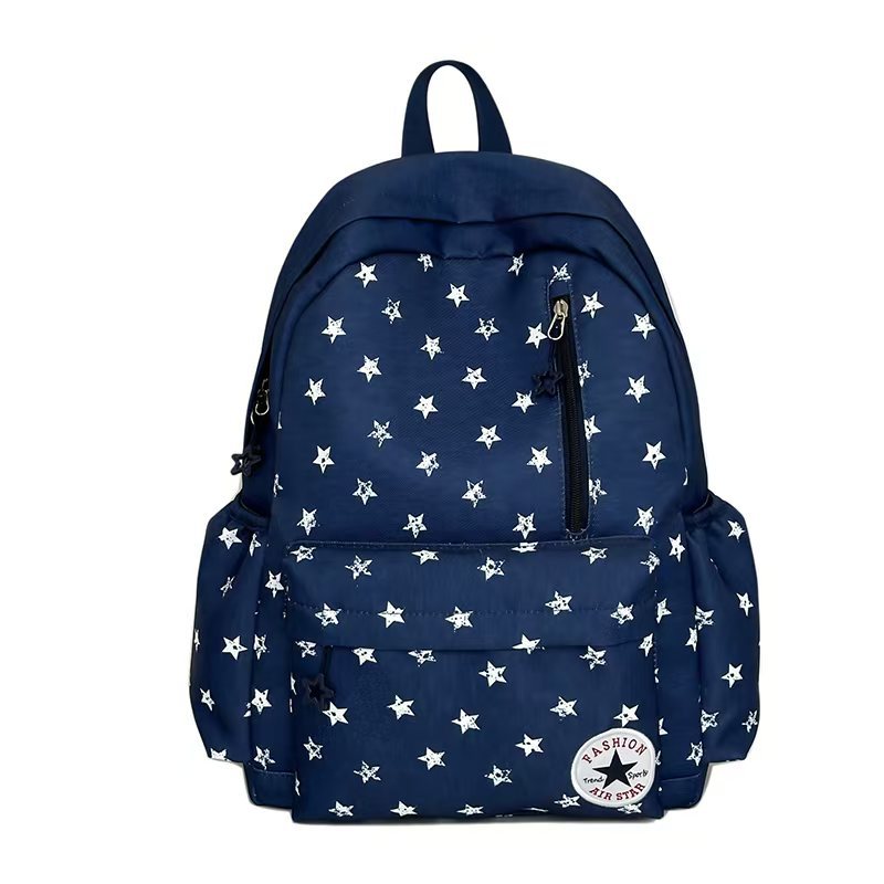 Star-Patterned Outdoor Backpack Bowlift