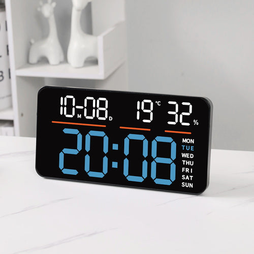 Digital Multi-Function Alarm Clock with Weather Station and Temperature Display Bowlift