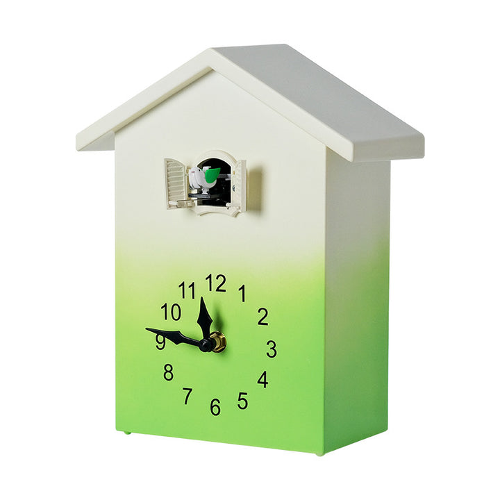 Cuckoo clock in creative house design Bowlift