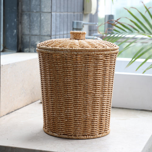 Eco-Friendly Wicker Waste Basket Bowlift