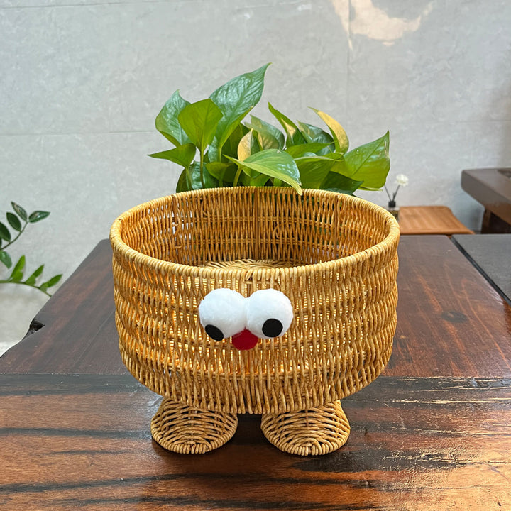Women Playful Storage Basket with Animal Motif Bowlift