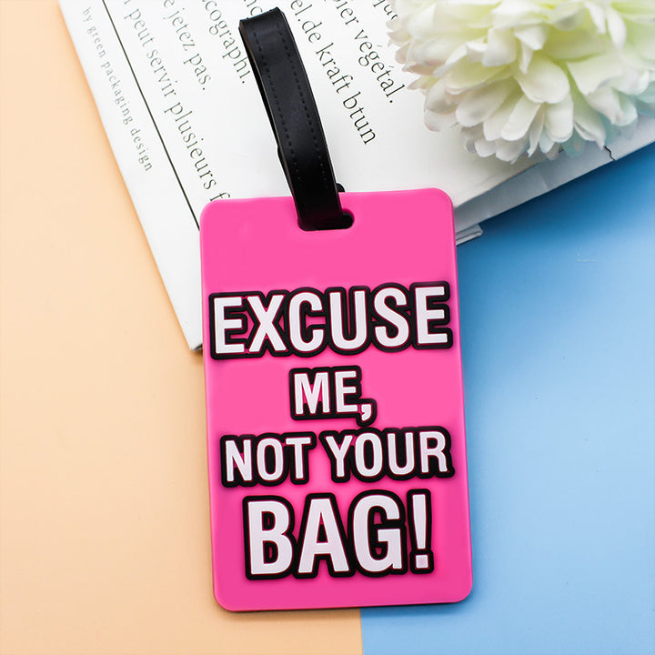 Unisex Luggage Tag with Humorous Saying Bowlift