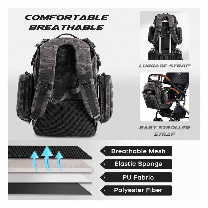 Tactical Backpack with Multifunctional Compartments Bowlift