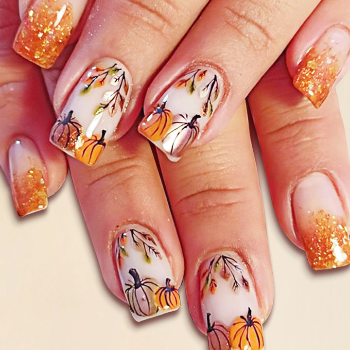 Autumn-Themed Decorative Nail Art Bowlift