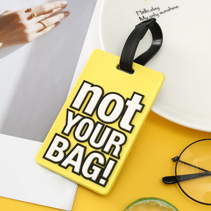 Unisex Luggage Tag with Eye-catching Message Bowlift