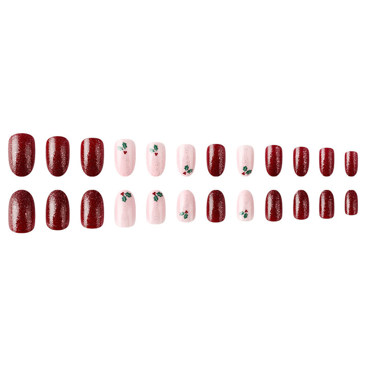 Festive Holiday Gel Nail Wraps Bowlift