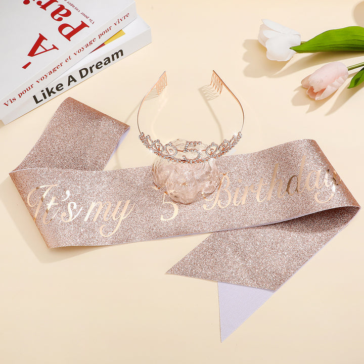 Ladies Crystal Princess Crown with 30 & Fabulous lettering Bowlift