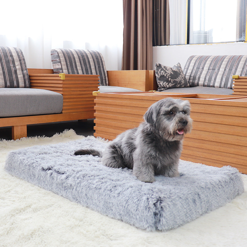 Plush Memory Foam  Mat   Dog Bed