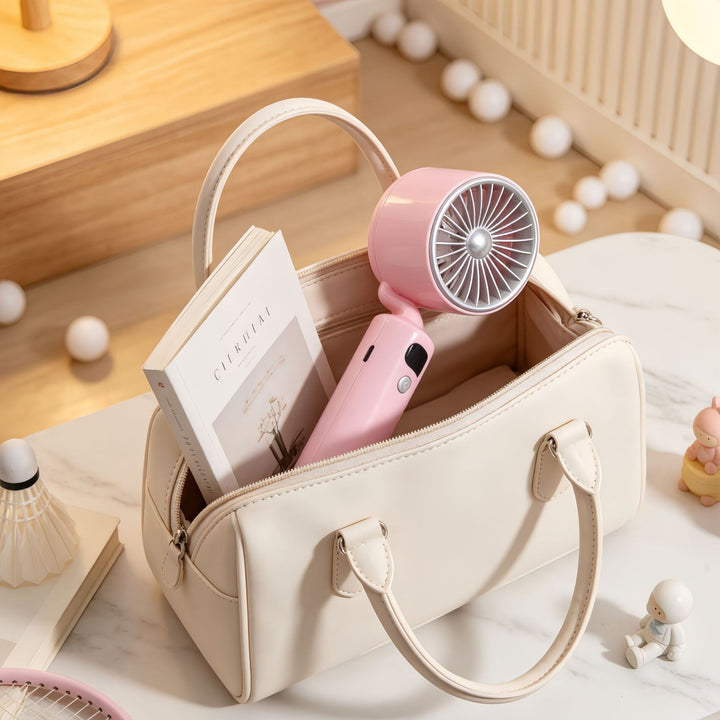 Women portable USB table fan with digital speed display Bowlift