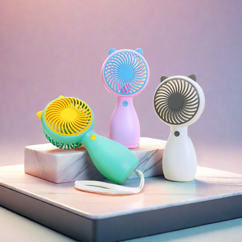 Women Portable Hand Fan in Cute Animal Design Bowlift