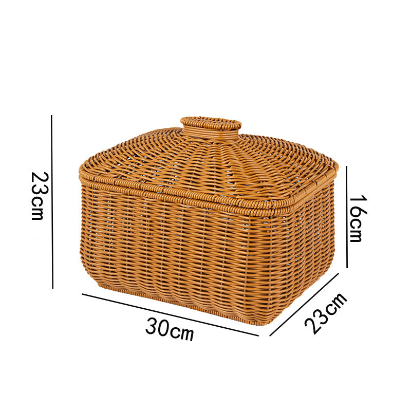 Decorative Woven Storage Container Bowlift