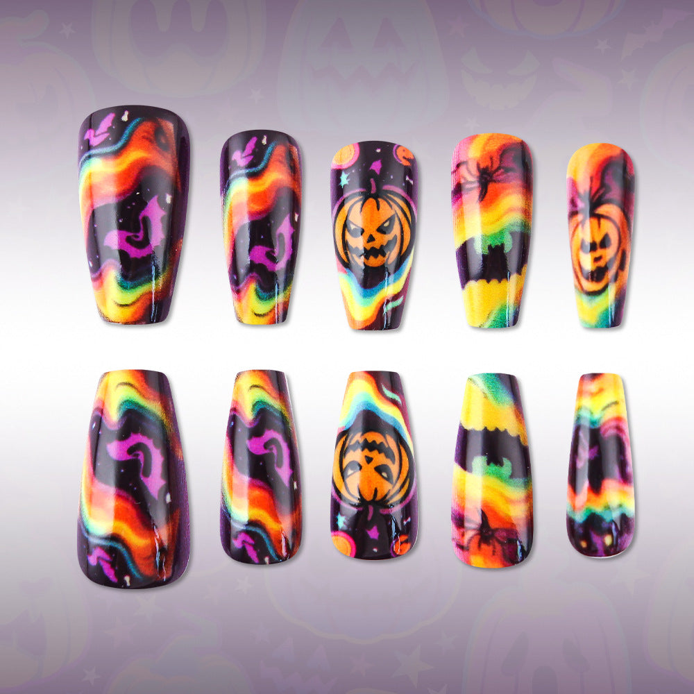 Creative Halloween-Themed Press-On Nails Bowlift
