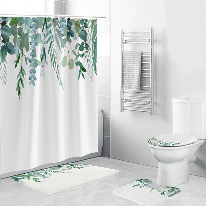Tropical Plant Bathroom Set Bowlift