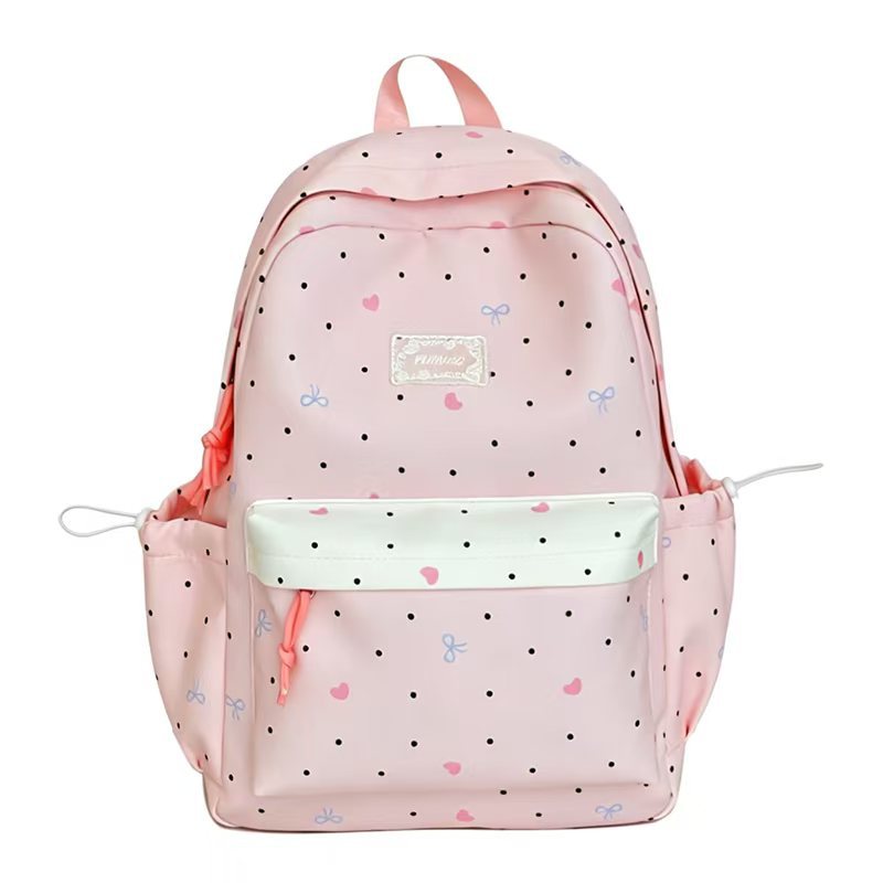 Decorative Polka Dot Backpack Bowlift