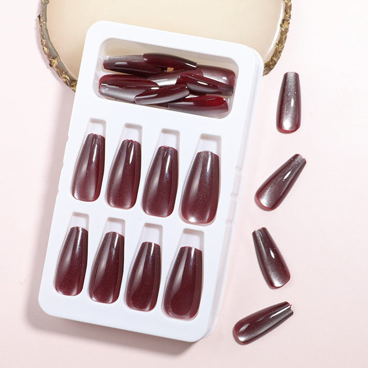 Short Almond Press-On Nail Set Bowlift