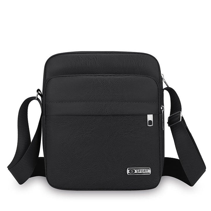 Multifunctional Casual Leather Messenger Bag Bowlift
