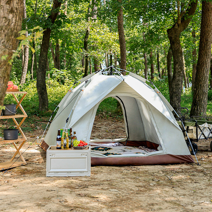 Camping tent with weather-resistant material and easy setup system Bowlift