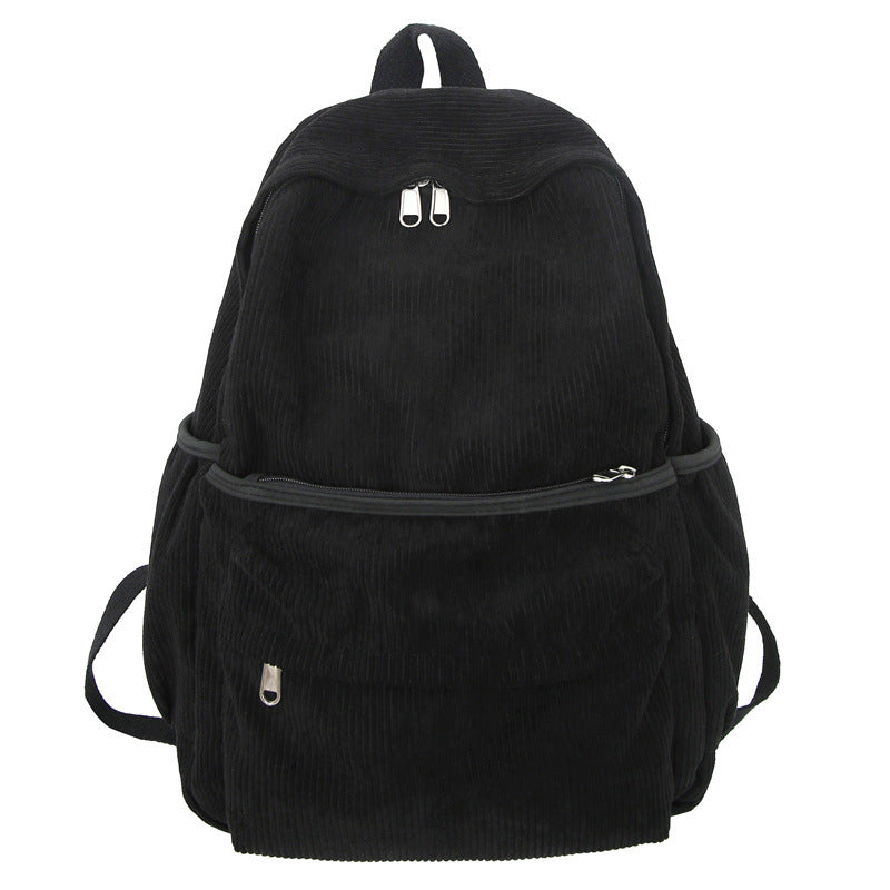 Cozy Corduroy School Backpack Bowlift