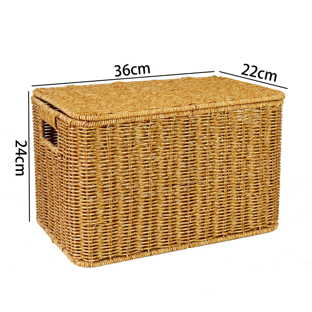 Ladies Generous Storage Basket with Lid Bowlift
