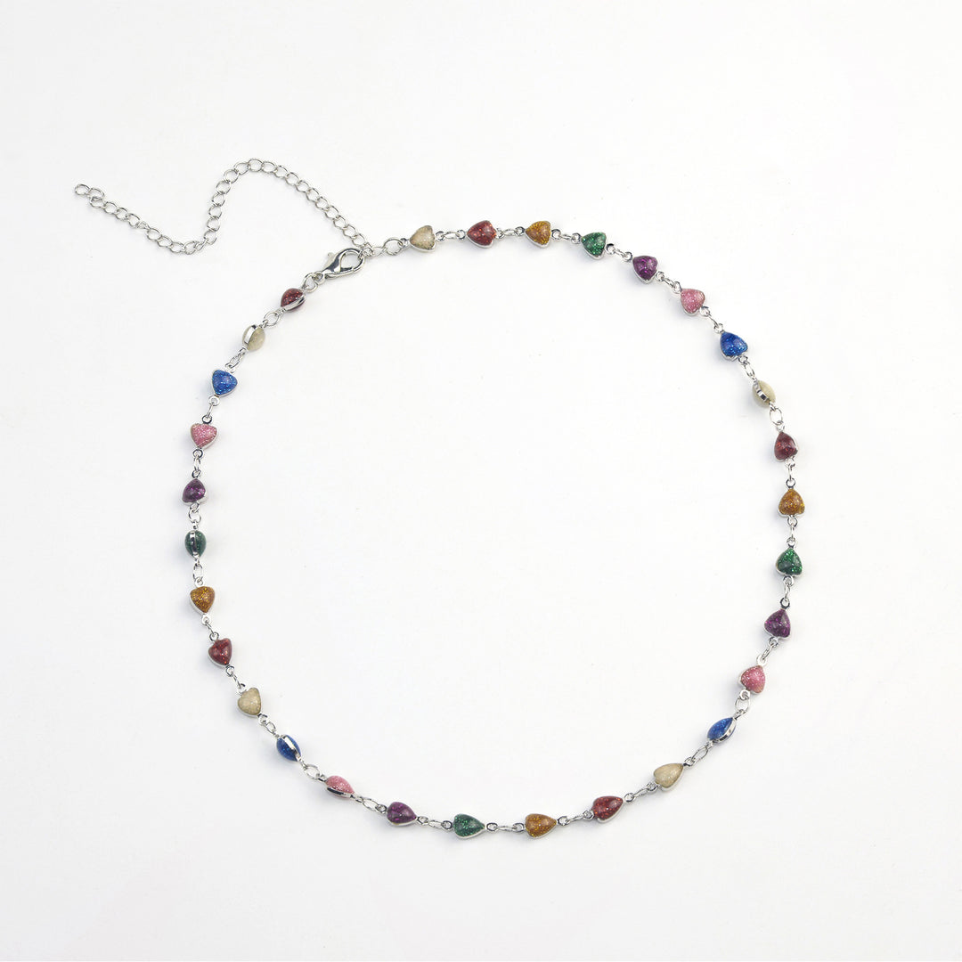 Heart-Shaped Beaded Anklet Bowlift