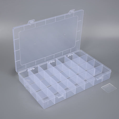 Adjustable Compartment Craft Storage Box Bowlift