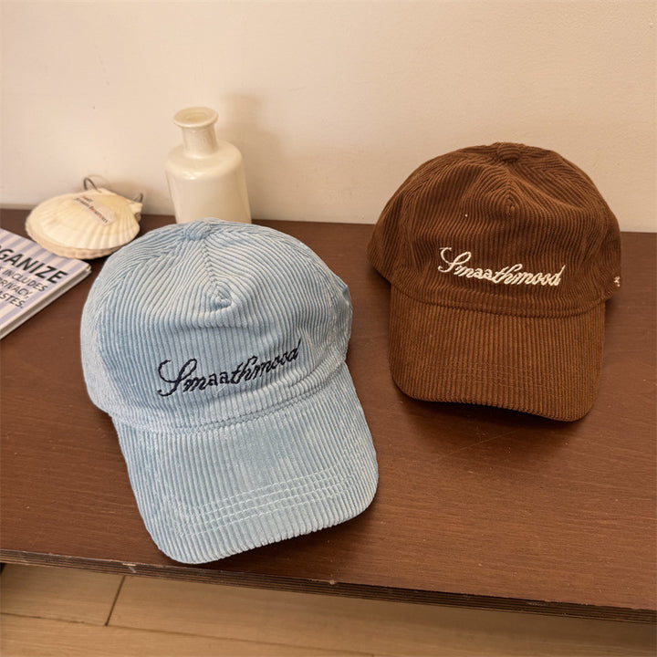 Women's Velvety Textured Baseball Cap Bowlift