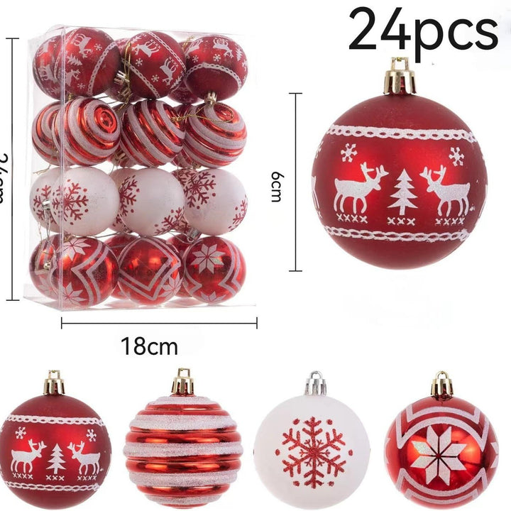 Festive Decorative Christmas Ornament Set Bowlift