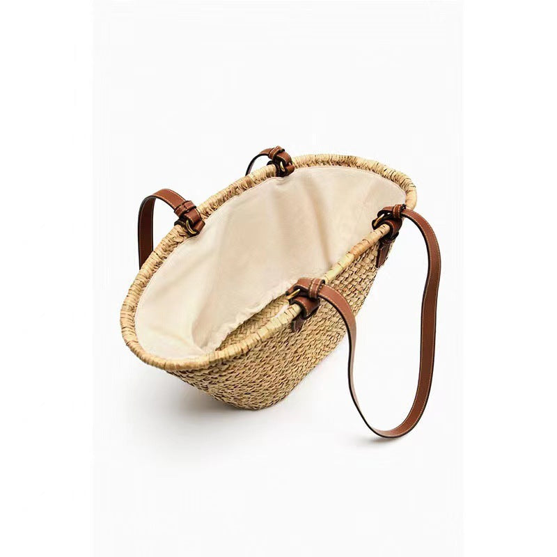 Elegant Braided Beach Bag Bowlift