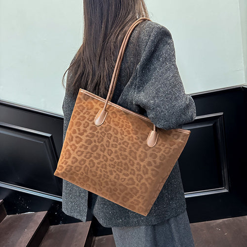 WoStylish Leopard Print Tote Bag Bowlift