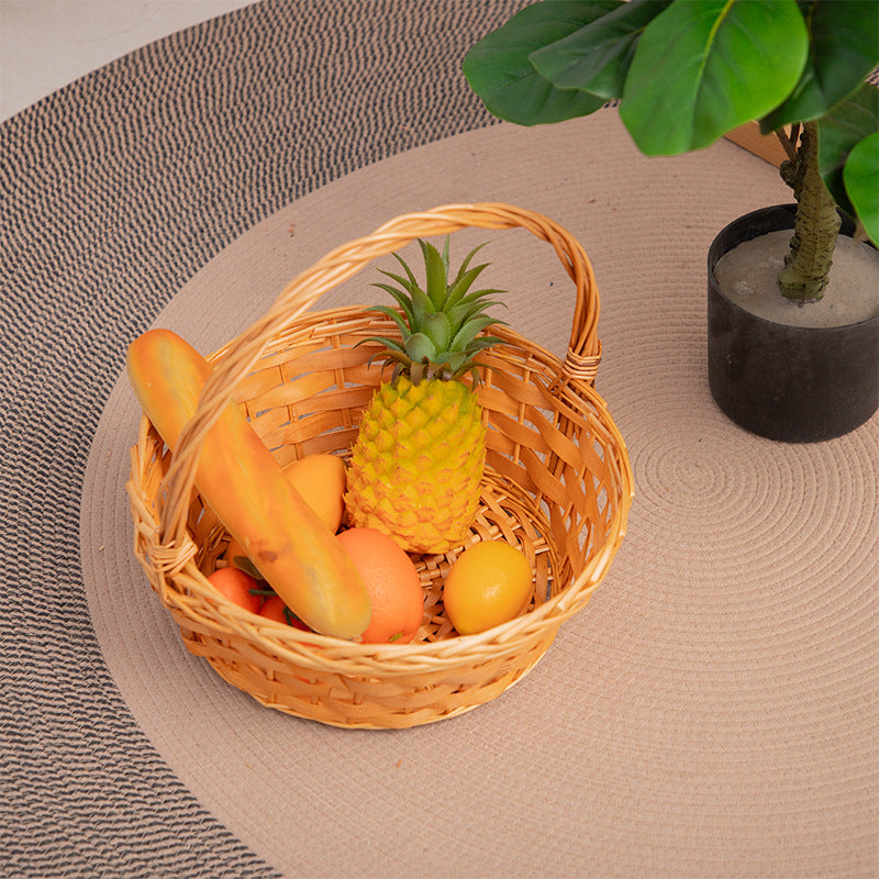 Handmade basket with sturdy handle